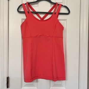 Lululemon size 10 strappy tank with built in bra